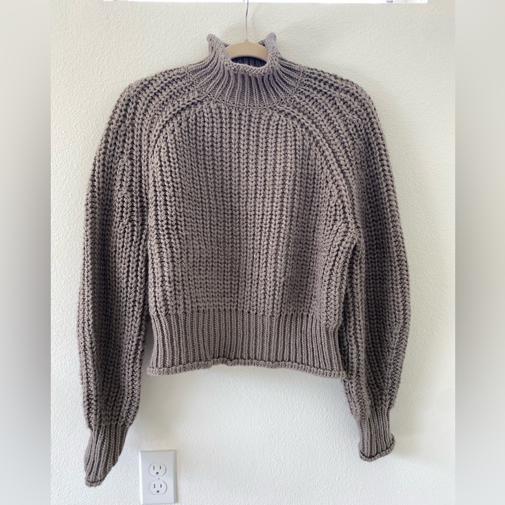H&M sweater, brown/gray color